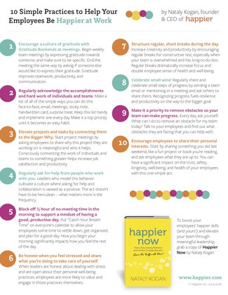 10 Practices to Help Employees be Happier